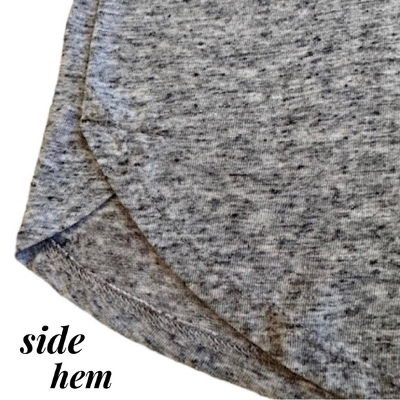 VICTORIA’S SECRET Heather Gray Henley Top The Dreamer Long Sleeve Tee Women’s M - Picture 5 of 13